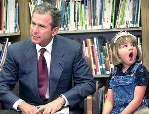 George Bush and girl