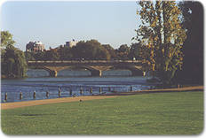 A panorama from Kensington Gardens